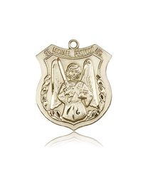 14kt Gold St. Michael the Archangel Medal" itemprop="image