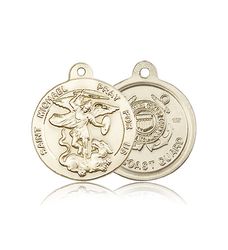 14kt Gold St. Michael the Archangel Medal" itemprop="image