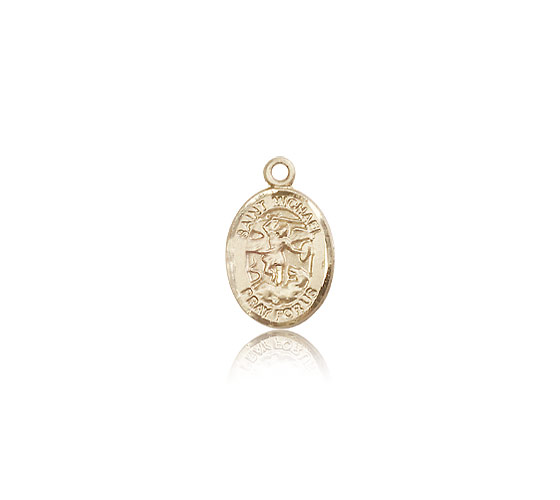 14kt Gold St. Michael the Archangel Patron Saint Medal - Small ...