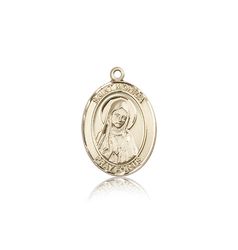 14kt Gold St. Monica Patron Saint Medal - Medium" itemprop="image