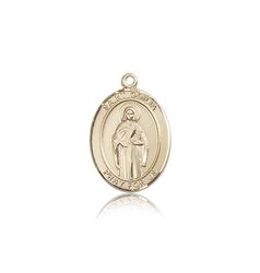 14kt Gold St. Odilia Patron Saint Medal - Medium" itemprop="image