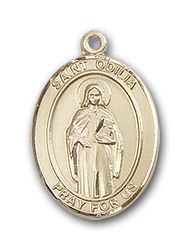 14kt Gold St. Odilia Patron Saint Medal - Small" itemprop="image