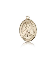 14kt Gold St. Olivia Patron Saint Medal - Medium" itemprop="image