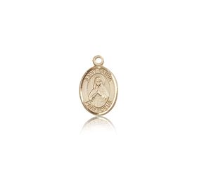 14kt Gold St. Olivia Patron Saint Medal - Small" itemprop="image