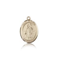 14kt Gold St. Patrick Patron Saint Medal - Medium" itemprop="image