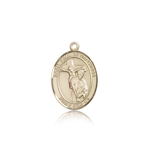 14kt Gold St. Paul of the Cross Patron Saint Medal - Medium ...