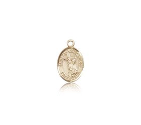 14kt Gold St. Paul of the Cross Patron Saint Medal - Small" itemprop="image