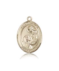 14kt Gold St. Paula Patron Saint Medal - Large" itemprop="image