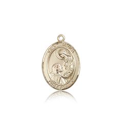 14kt Gold St. Paula Patron Saint Medal - Medium" itemprop="image