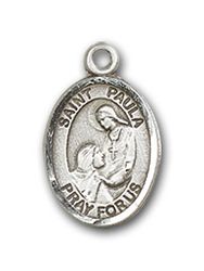 14kt Gold St. Paula Patron Saint Medal - Small" itemprop="image