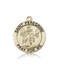 14kt Gold St. Peregrine Medal" itemprop="image