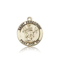 14kt Gold St. Peregrine Medal" itemprop="image