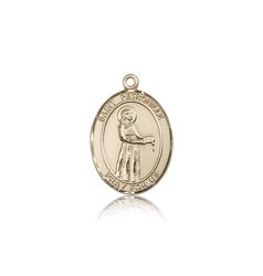 14kt Gold St. Petronille Patron Saint Medal - Medium" itemprop="image