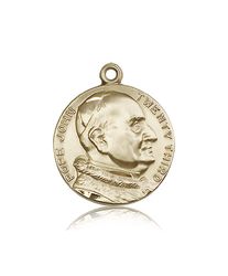 14kt Gold St. Pope John XXII Medal" itemprop="image