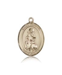 14kt Gold St. Rachel Patron Saint Medal - Large" itemprop="image