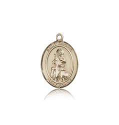 14kt Gold St. Rachel Patron Saint Medal - Medium" itemprop="image