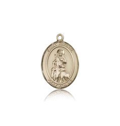 14kt Gold St. Rachel Patron Saint Medal - Medium" itemprop="image