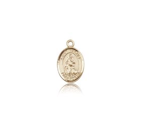 14kt Gold St. Rachel Patron Saint Medal - Small" itemprop="image