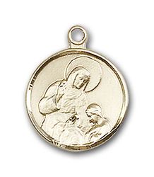 14kt Gold St. Raphael the Archangel Medal" itemprop="image