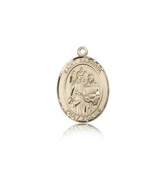 14kt Gold St. Raphael the Archangel Patron Saint Medal - Medium" itemprop="image