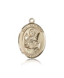 14kt Gold St. Raymond Nonnatus Patron Saint Medal - Large" itemprop="image