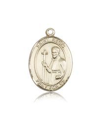 14kt Gold St. Regis Patron Saint Medal - Large" itemprop="image