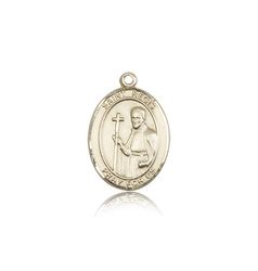 14kt Gold St. Regis Patron Saint Medal - Medium" itemprop="image