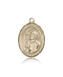 14kt Gold St. Rene Goupil Patron Saint Medal - Large" itemprop="image