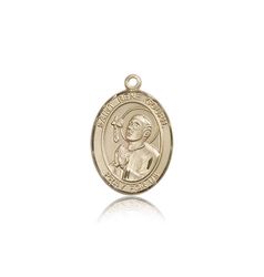 14kt Gold St. Rene Goupil Patron Saint Medal - Medium" itemprop="image