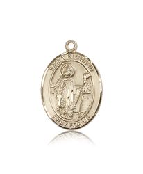 14kt Gold St. Richard Patron Saint Medal - Large" itemprop="image