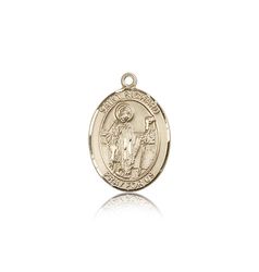 14kt Gold St. Richard Patron Saint Medal - Medium" itemprop="image