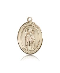 14kt Gold St. Ronan Patron Saint Medal - Large" itemprop="image