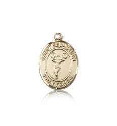 14kt Gold St. Sebastian/Cheerleading Patron Saint Medal - Medium" itemprop="image