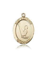 14kt Gold St. Sebastian Patron Saint Medal - Large" itemprop="image