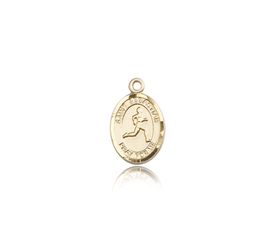 14kt Gold St. Sebastian Patron Saint Medal - Small" itemprop="image