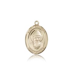 14kt Gold St. Sharbel Patron Saint Medal - Medium" itemprop="image