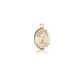 14kt Gold St. Stephen the Martyr Patron Saint Medal - Small" itemprop="image