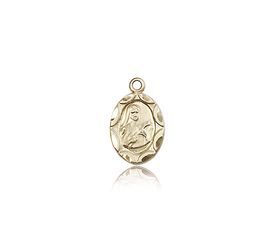 14kt Gold St. Theresa Medal" itemprop="image