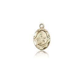 14kt Gold St. Theresa Medal" itemprop="image