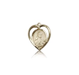 14kt Gold St. Theresa Medal" itemprop="image