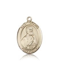 14kt Gold St. Thomas the Apostle Patron Saint Medal - Large" itemprop="image