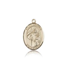 14kt Gold St. Ursula Patron Saint Medal - Medium" itemprop="image