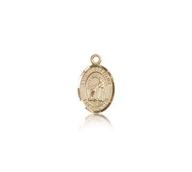 14kt Gold St. Valentine of Rome Patron Saint Medal - Small" itemprop="image