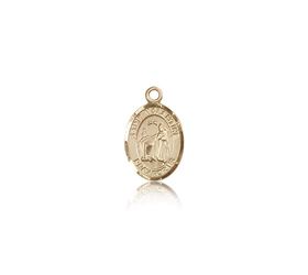 14kt Gold St. Valentine of Rome Patron Saint Medal - Small" itemprop="image