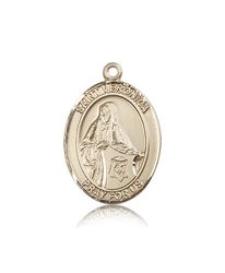 14kt Gold St. Veronica Patron Saint Medal - Large" itemprop="image