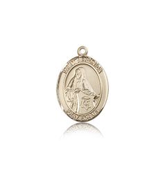 14kt Gold St. Veronica Patron Saint Medal - Medium" itemprop="image