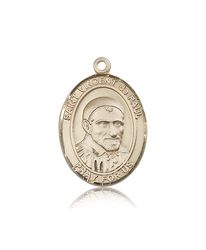 14kt Gold St. Vincent de Paul Patron Saint Medal - Large" itemprop="image