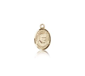 14kt Gold St. Vincent de Paul Patron Saint Medal - Small" itemprop="image