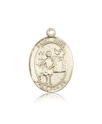 14kt Gold St. Vitus Patron Saint Medal - Large" itemprop="image