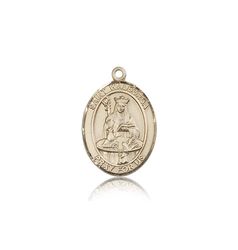 14kt Gold St. Walburga Patron Saint Medal - Medium" itemprop="image